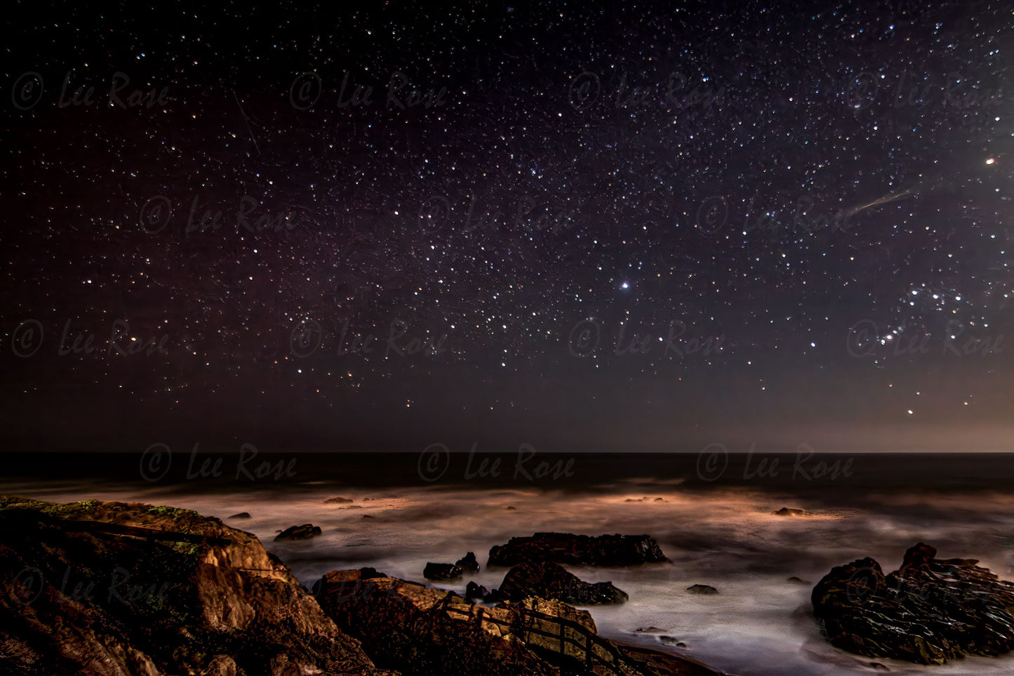 Cambria Night Sky & Surf 2
