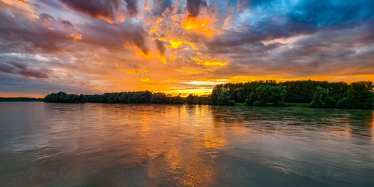 Rhein River Sunset