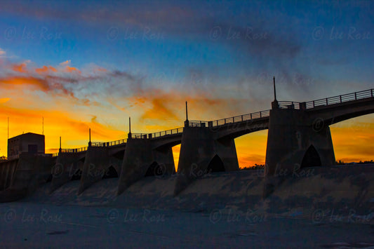 Sepulveda Dam Sunset Lee Rose Photography